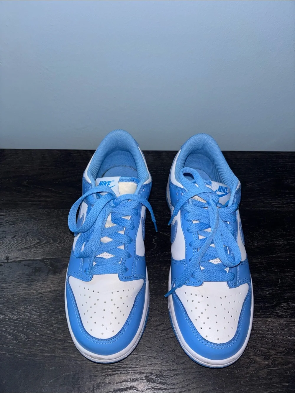 Nike UNC dunks  GS size 5Y Lightly worn , NO BOX